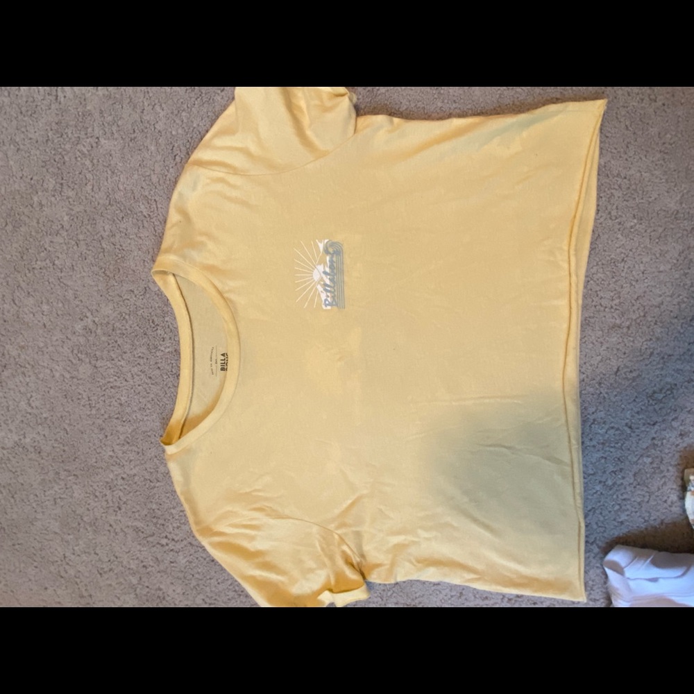 Billabong Yellow Crop Top